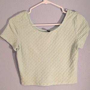 H&M Mint crop top